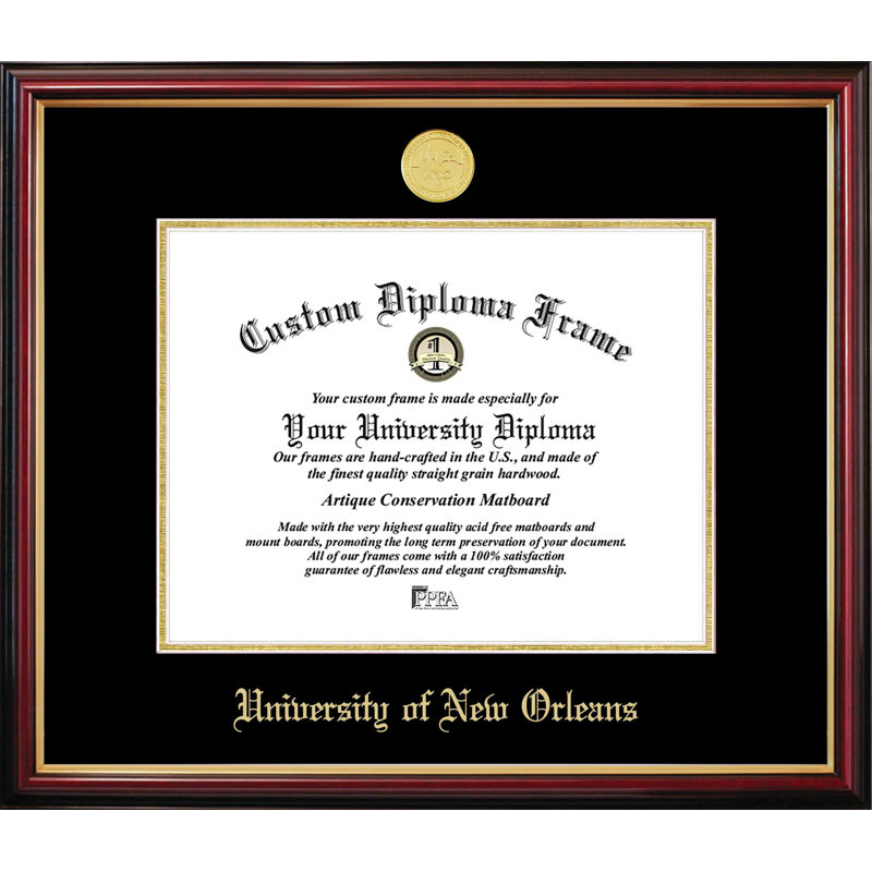 Unviersityof New Orleans, L 11 po x H 8,5 po, NCAA - New Orleans