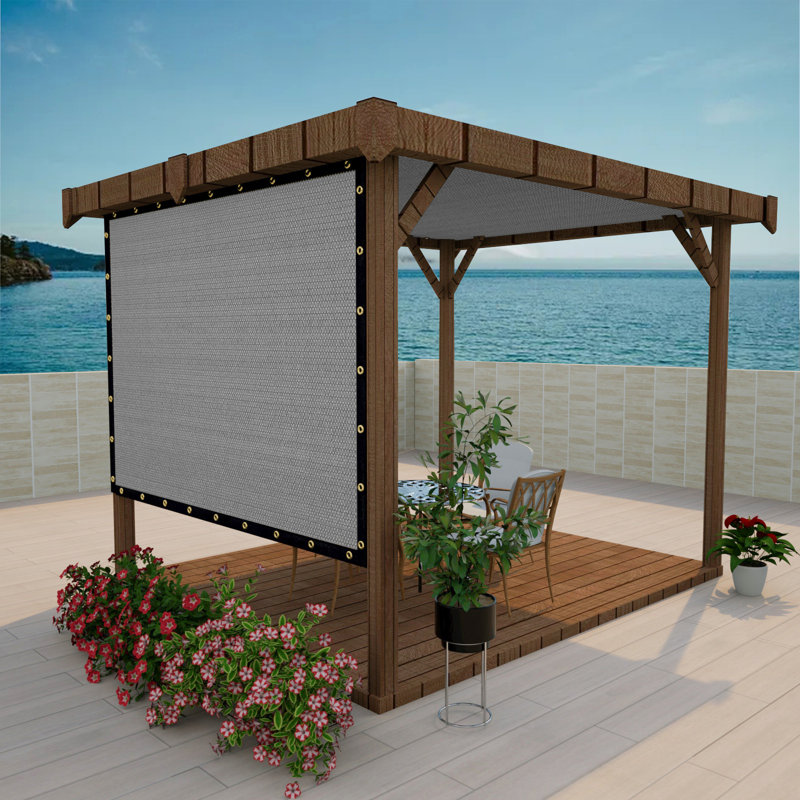 Abat-jour de pergola Artpuch, Gris clair, H 72 po x l 72 po x P 0,1 po