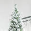 9' Unlit Snow Flocked Pine Artificial Christmas Tree With Realistic Branches And 1159 Tips