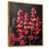 Toile avec cadre flottant or