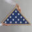 Large Flag Display Case for Burial - Fits Folded 5x9.5" Flag - Elegant Military Flag Display Case - Plexiglass Cover-112950980