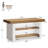 55'' Farmhouse Kitchen Island With Open Storage Shelves-1524132559