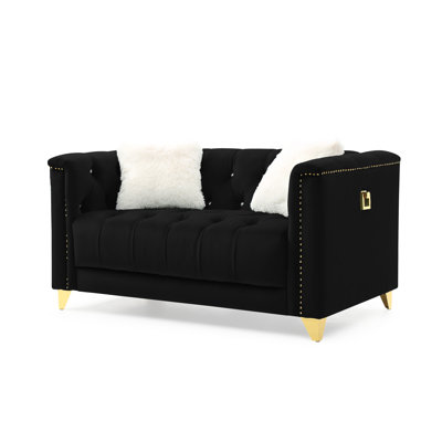 Truluck 60.63'' Velvet Loveseat