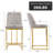 Branchville Upholstered Counter Stool with Metal Frame-795483944
