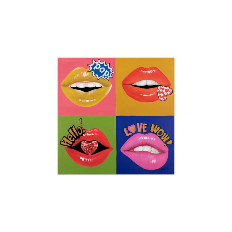 Acrylic Painting Hand Painted In Awe Of Pop Art