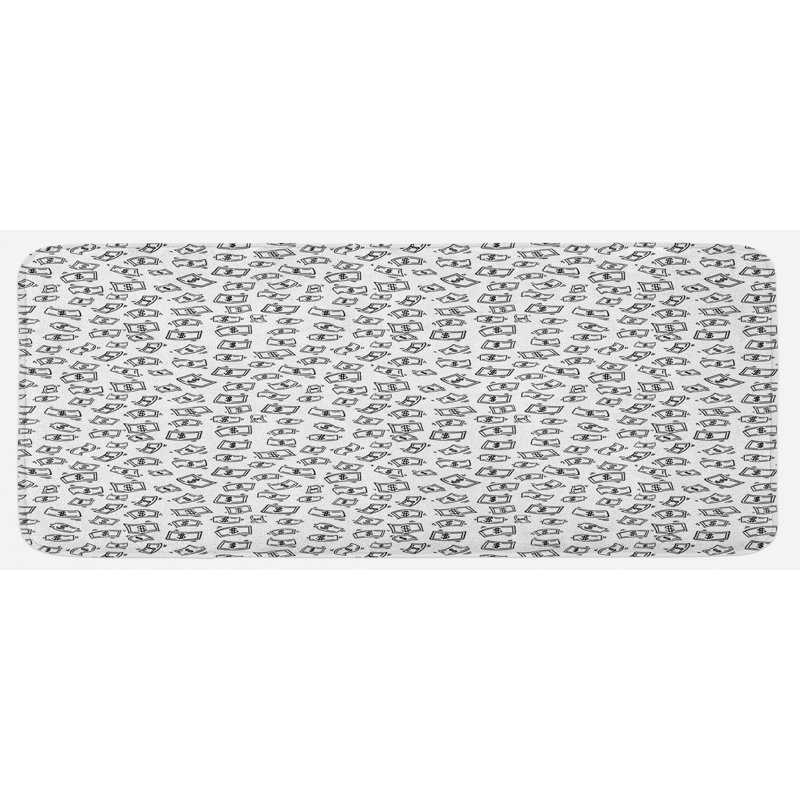 Tapis de cuisine argent