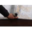 Tapis beige / gris noué à la main de conception unique 6 pi 2 po x 9 pi 3 po New Age