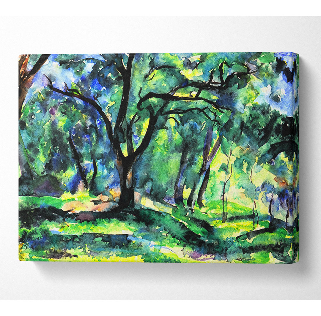 In The Woods von Cezanne - Druck