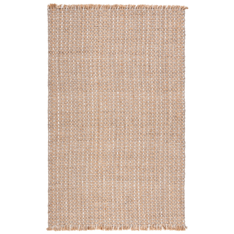 Khrysten Natural Fiber Hand Woven Jute Pile Solid Color Rug, Runner 2'3" x 8'