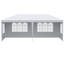 Grande tente de réception 10 pi x 20 pi Outsunny