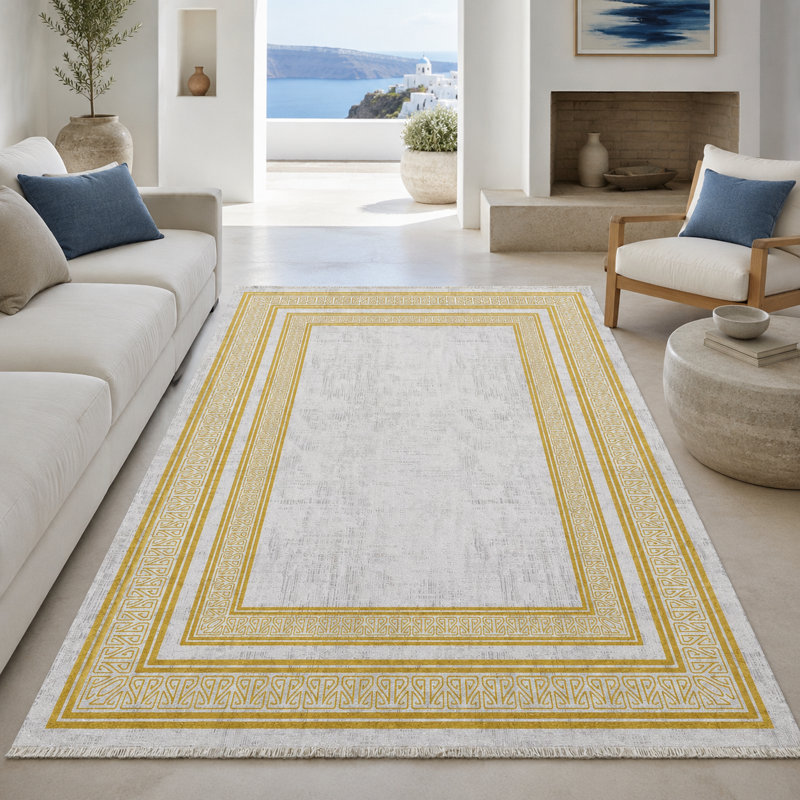 Oriental Cotton and Chenille Flatweave Area Rug, 155 x 230 cm