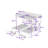 Full XL Over Twin And Twin L-Shaped Metal Bunk Bed With Built-In USB Outlets And Drawers