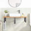 Aleazay 100cm Solid Wood Bathroom Vanity Top-1497923257
