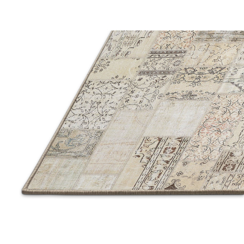 Tapis beige contemporain, Rectangle 7 pi x 10 pi