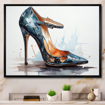 Black Fashion High Heel Power I - Imprimé