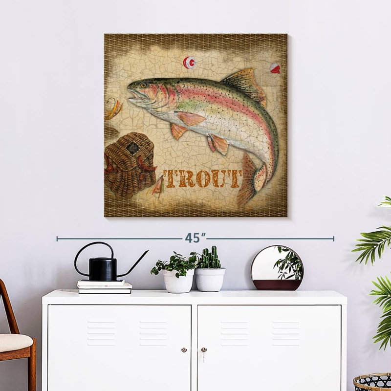 Senne Trout Catch, 30" H x 30" W