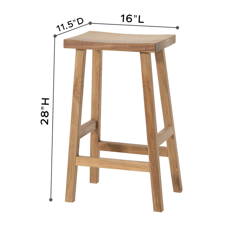 Pacific 28" Teak Bar Stools