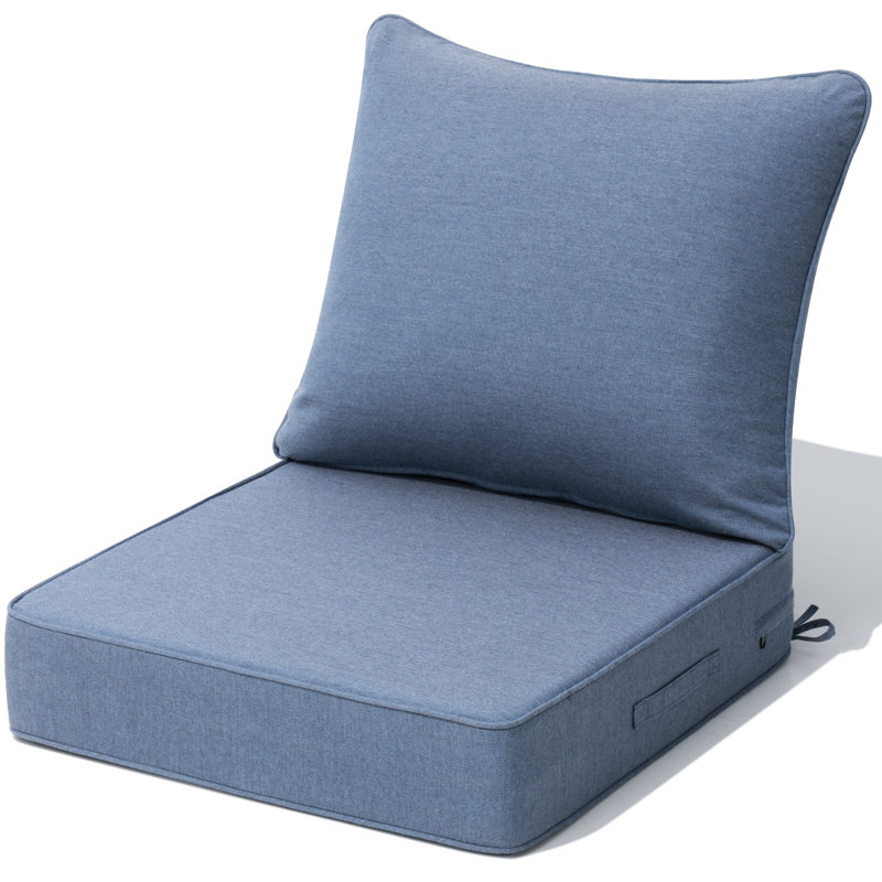 Ensemble de coussins de patio Sunbrella, Bleu, 1