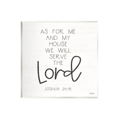Ax-300-Wood Joshua 24:15 Spiritual Verse par Jaxn Blvd.