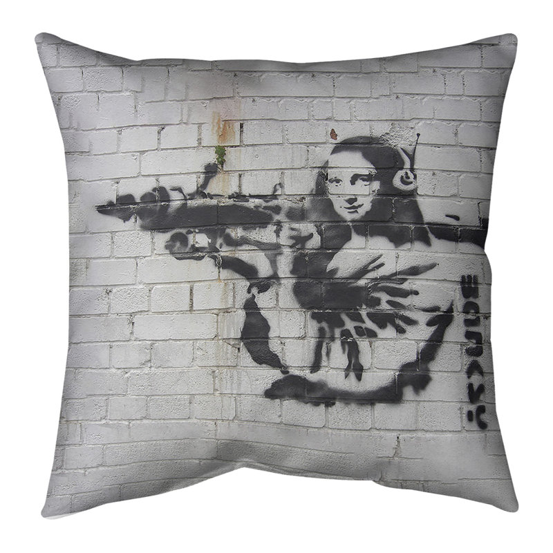Reversible Throw Pillow, 26" x 26", Poly Twill