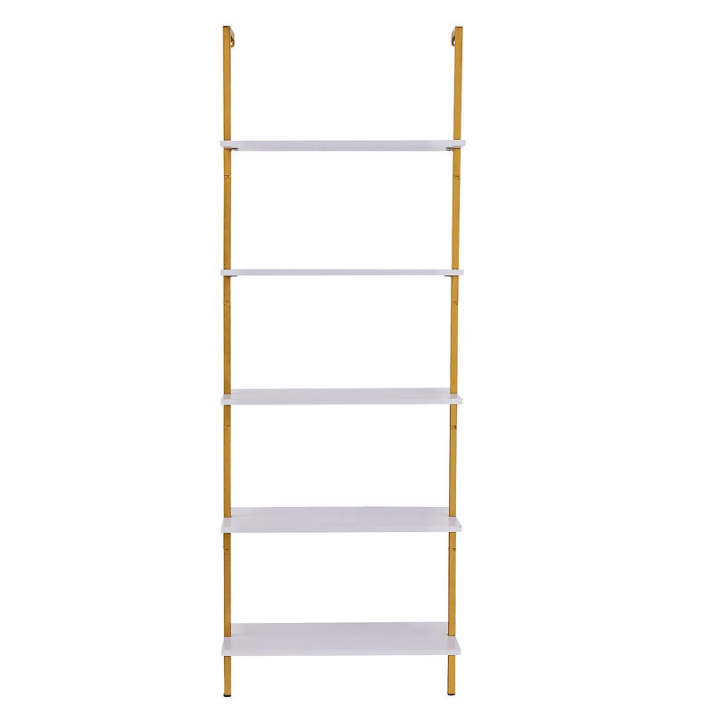 Tablette murale industrielle à 5 niveaux 24x11,8 po, H 71,85 po x l 25,2 po x P 11,8 po