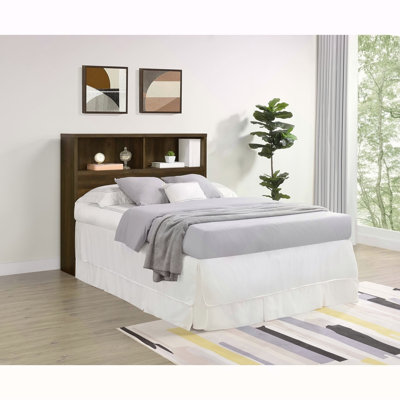 Geary Dark Pine 49-inch Full Bookcase Headboard