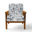 Chaise rembourrée Modern - Fauteuil noir délavé-1070652095