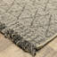 Tapis rayé à motif géométrique beige / noir Rayfe-1384233219