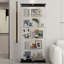 Armoire de rangement en verre trempé avec DEL mobile et verrouillable - pour le salon-1413740144