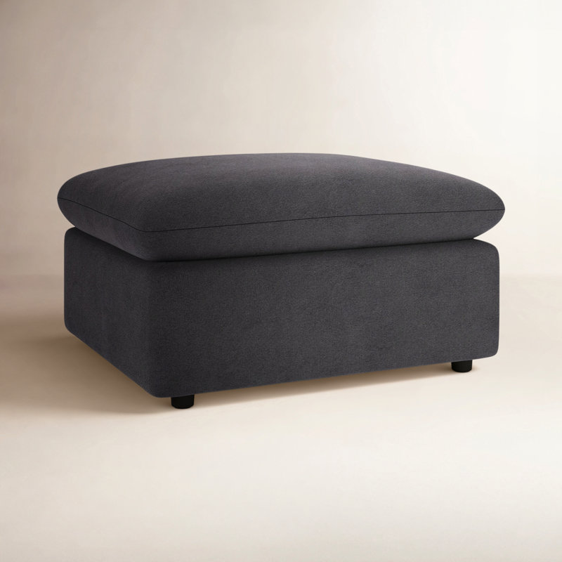 Repose-pieds Kallie, Velours performance Bella Gunmetal Bella