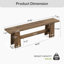 Solid Wood Bench