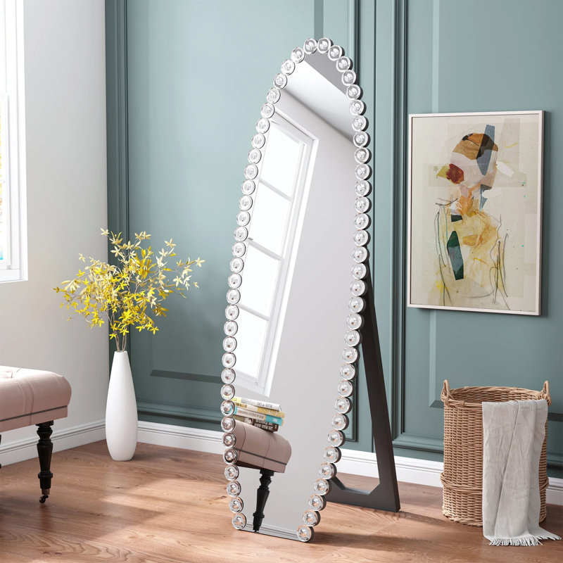 Crystal Full Length Mirror With Stand, Mirror