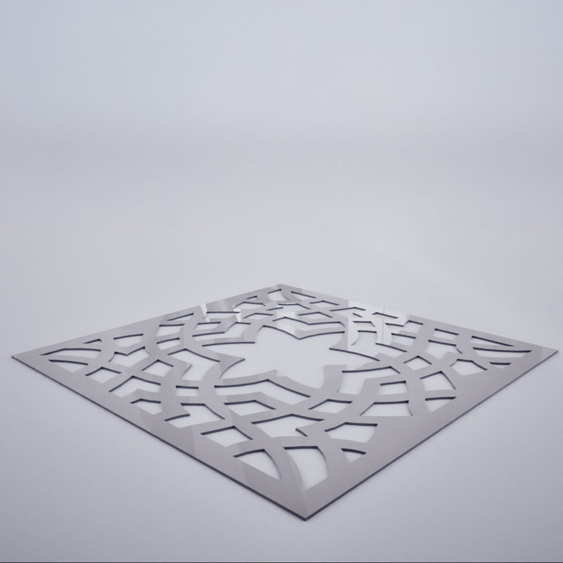 Panneaux muraux décoratifs en acrylique Paris, grand, l 23 3/8 po x H 23 3/8 po x T 1/8 po, gris, Gris