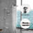 Brushed Nickel Shower System With 5 Spray Patterns And Handheld - 8" Rain Head Ergonomic Design