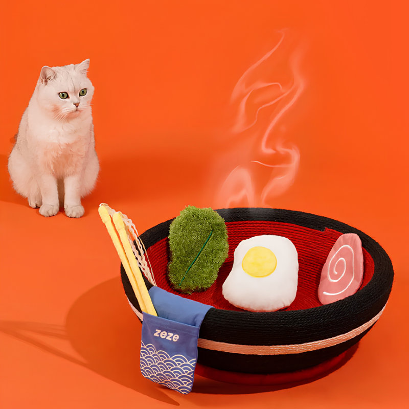  Ramen Bowl Cat Scratcher