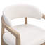 Ensemble de table de salle à manger à piédestal rond 5 pièces avec chaises rembourrées Logan-122543899