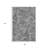 3' X 5' Gray And Ivory Paisley Washable Area Rug With UV Protection