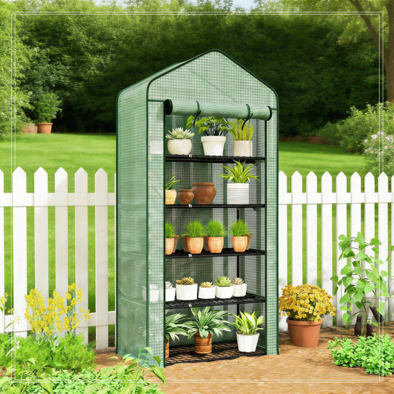 Small Portable Greenhouse,Convenient Mini Greenhouse, Green