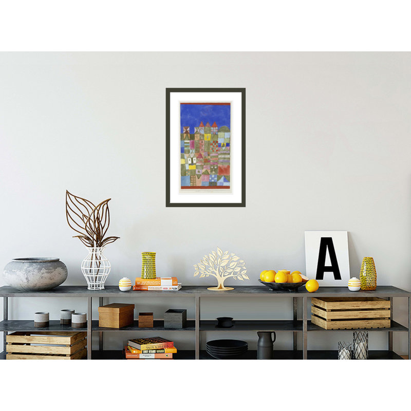 Marjamshouse par Paul Klee, impression giclée encadrée, 29.5" H x 19.69" W