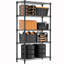 Étagère de rangement Étagère utilitaire Étagère utilitaire à 5 niveaux avec grille métallique pour la maison, la cuisine et le bureau-1128758921-1128758917