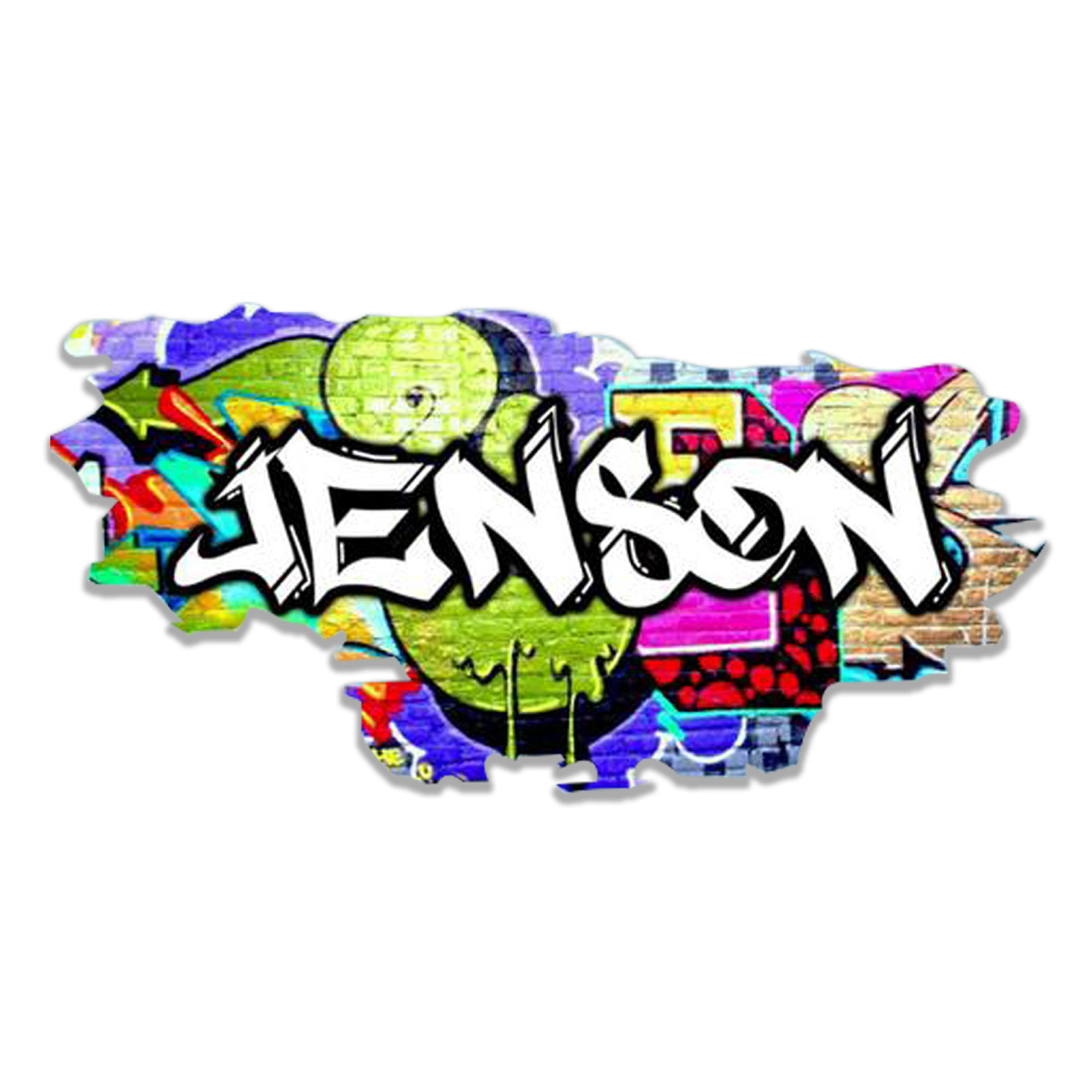 MySticky Custom Graffiti Name Wall Decal Personalized Hip Hop Vinyl