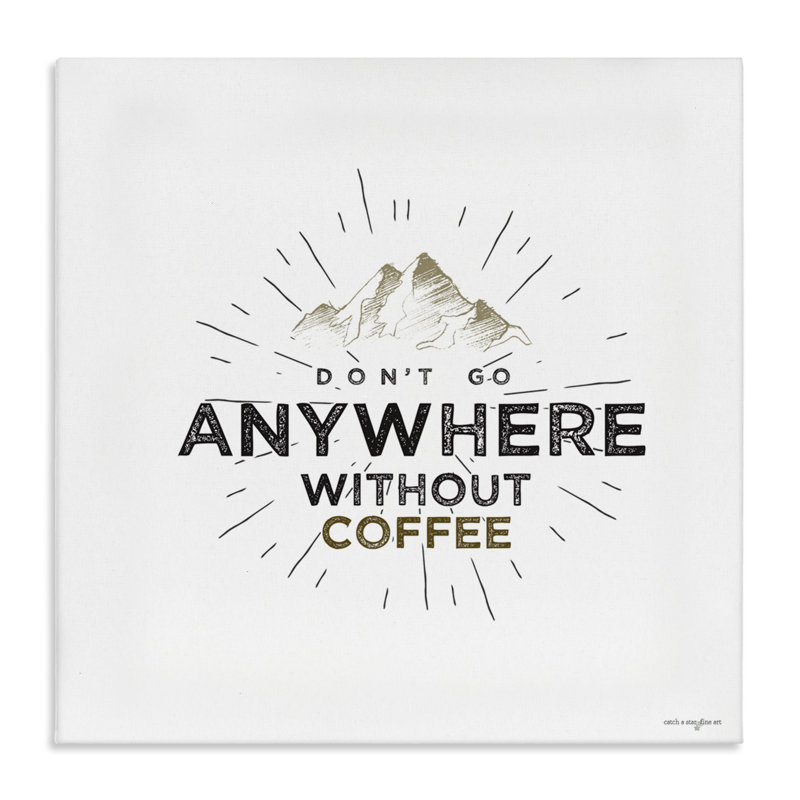 «Don't go less», toile par Seven Trees Design, H 17 po x l 17 po