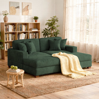 Canapé modulaire 4 pièces en chenille 4 pièces