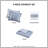 Madison Park Signature Blue Reversible Matelasse 4-Piece Full/Queen Quilt Set with Throw Pillow-87223275