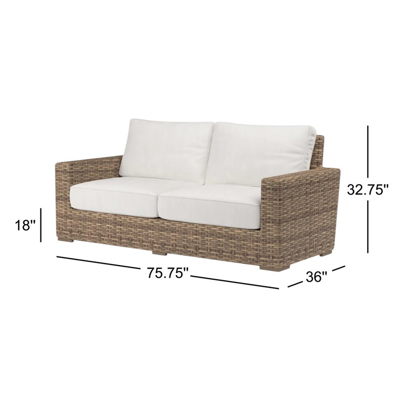Havana 76 Wide, Canvas Flax Sunbrella® Canvas