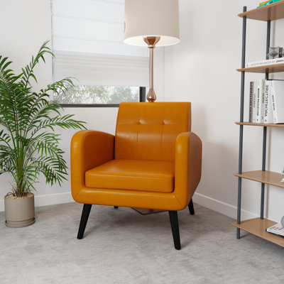 Almeda 29.75" Wide Tufted Armchair
