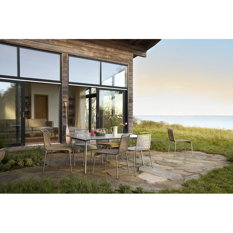 Outdoor Dining Side Chair, Brown