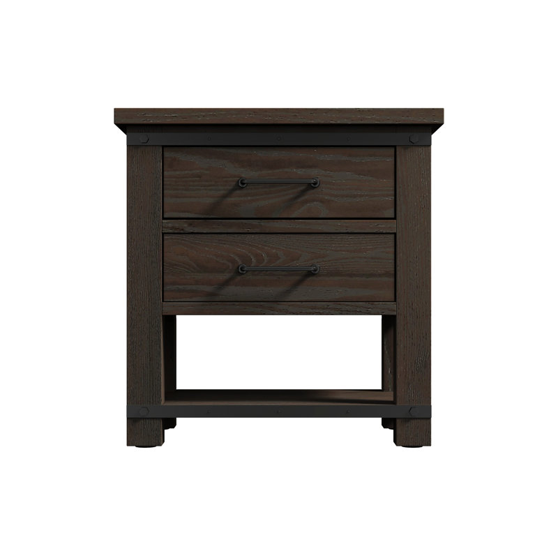 Table de chevet 2 tiroirs Cisbrough