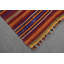 Tapis turc rayé tissé à la main Vibrant