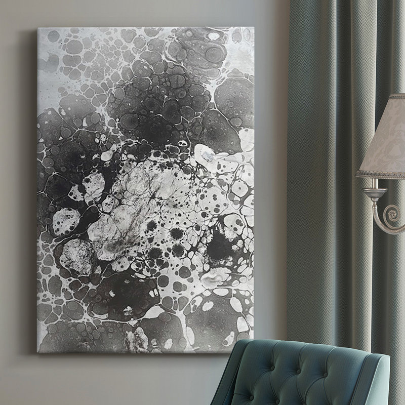 Toile tendue avec châssis Marble VI Premium - prête à être accrochée, H 18 po x l 12 po x P 1 po